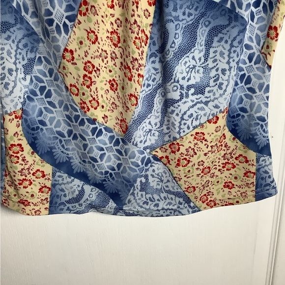 Suzy Shier patchwork pattern top - Picture 6 of 7